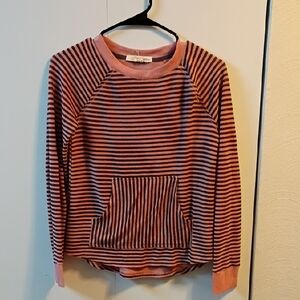 Striped Pink and Black Sweater